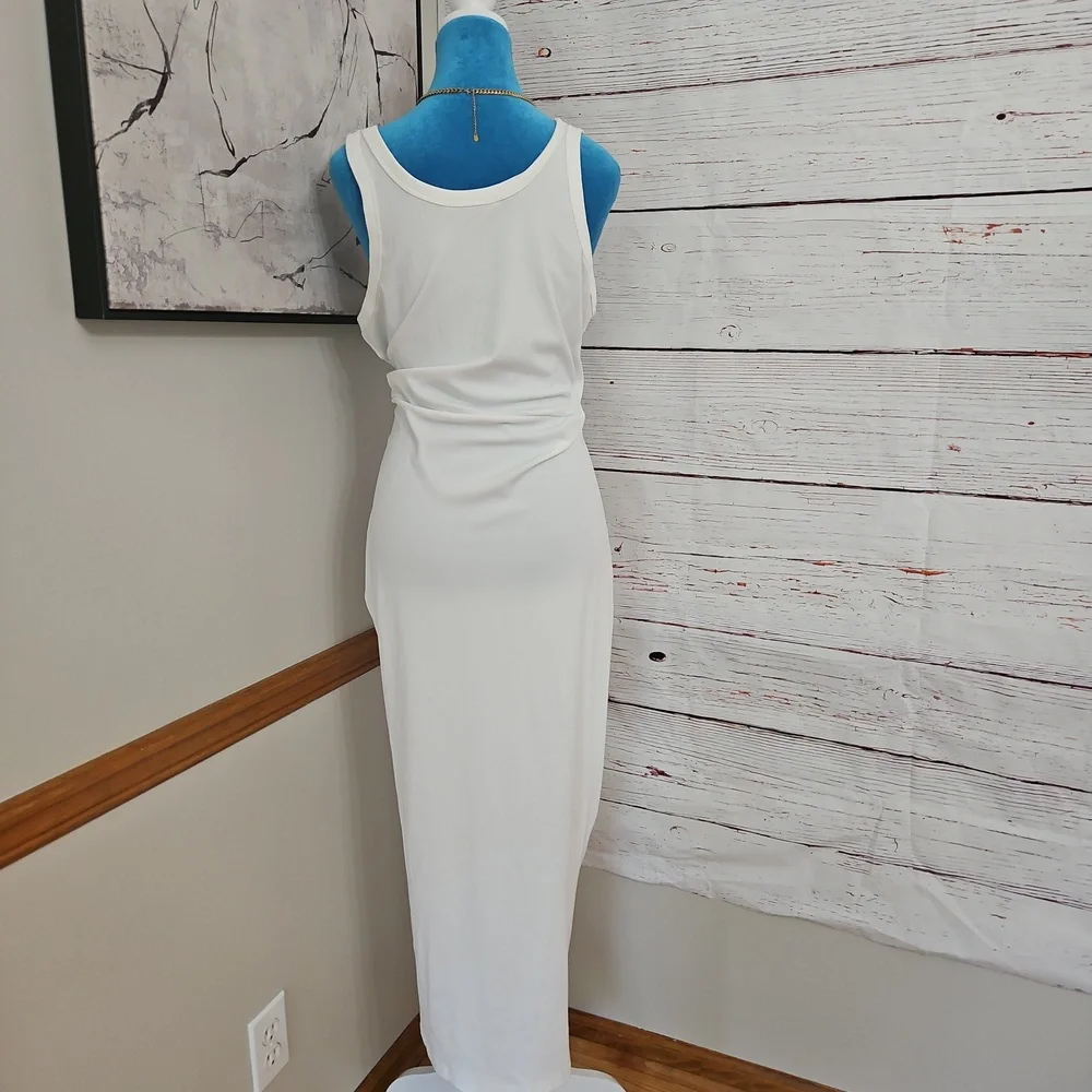 NWOT ChicMe XXL White Sleeveless Womens White Dress - Picture 15 of 16